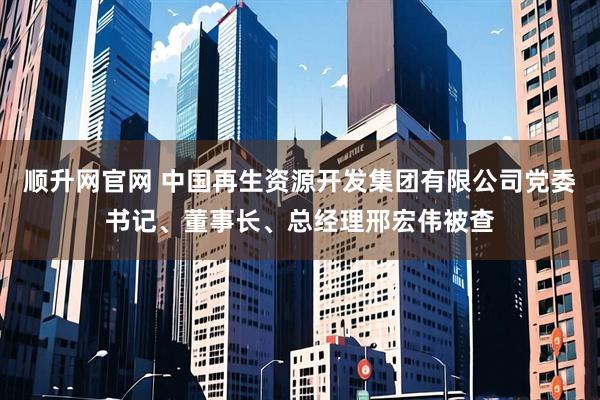 顺升网官网 中国再生资源开发集团有限公司党委书记、董事长、总经理邢宏伟被查